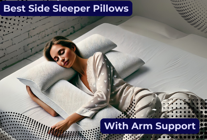 side sleeper pillow with arm hole